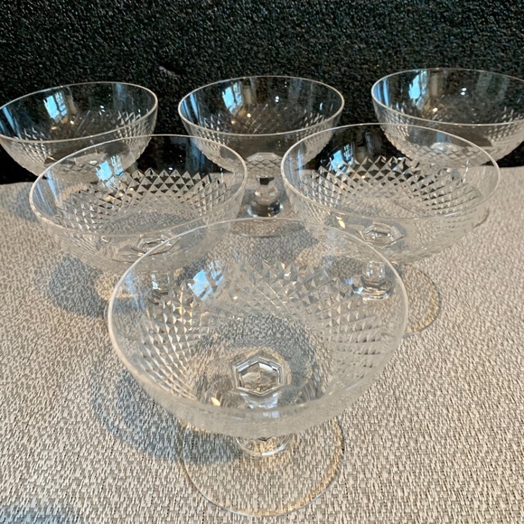 COPY - Mid-Century Modern Crystal Stemware Barware Sherbet - Set of 6 - Picture 2 of 7